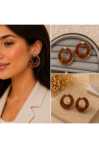 Bozhi Earrings Steel Business Woman Style