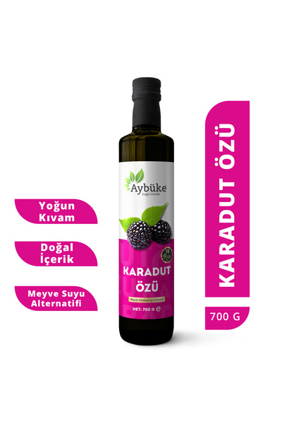 Aybüke Doğal Ürünler Soğuk Sıkım Karadut Özü (Black Mulberry Extract) 700 gr