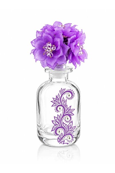 Radin Decorative Empty Glass Perfume Oil Bottle Autumn Leaf Design Refillable