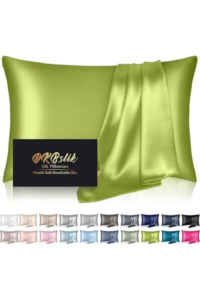 GENERAL DKBslik Silk Pillowcase for Hair and Skin, Mulberry Silk Pillow Cases...