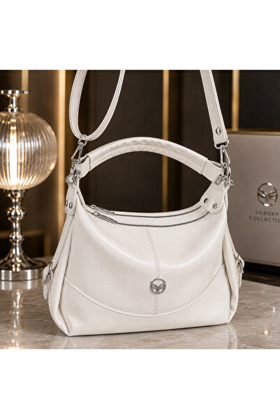 MODAMARKM Luxury 3-Compartment Shoulder and Handbag, Excellent Quality, Impor...
