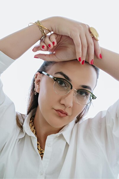 Stil Noktası نظارات شمسية TF Green Frame للجنسين Photochromic UV400 I ملونة