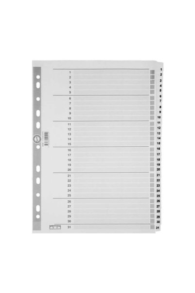 NO NAME Serve Sv-5327 A4 1-31 Numbered Cardboard Bookmark