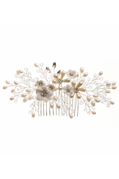 VeeShop Pieptene de par din fire delicate, flori, ramuri cu perle, margele si...