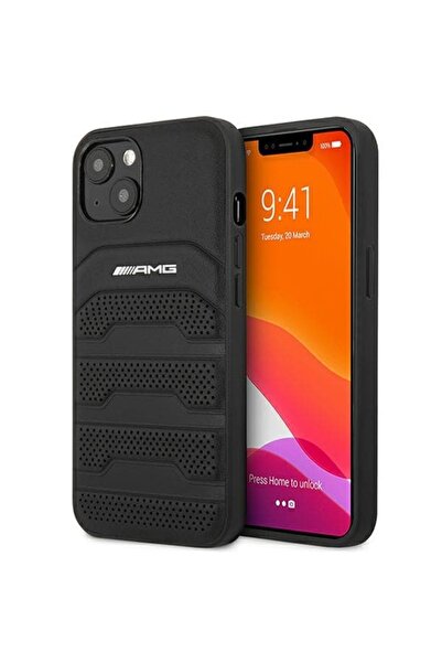 MERCEDES AMG AMHCP14MGSEBK Apple iPhone 14 Plus μαύρη σκληρή θήκη με ανάγλυφε...