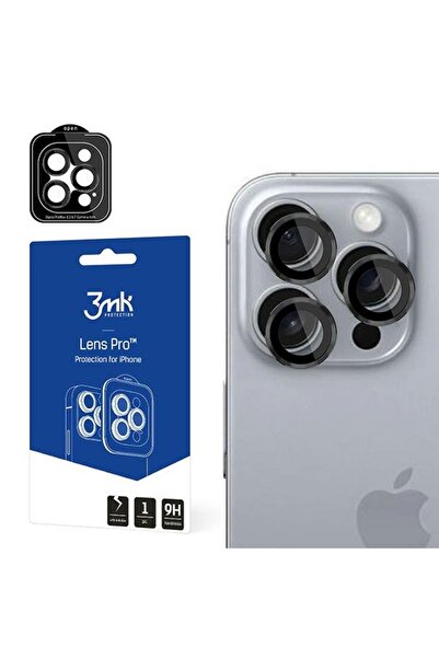 3MK Προστασία Φακού Pro iPhone 16 Pro/ 16 Pro Max Μαύρο