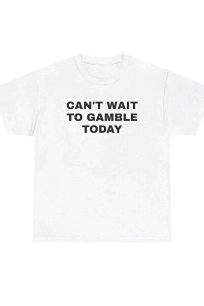 LİNA06 Can'Wait To Gamble Today Heavy Cotton Tee Funny Shirt Poker Blackjack ...