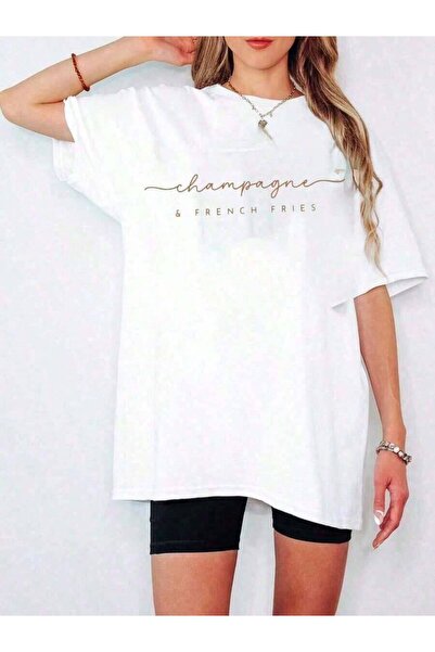 NOURAM Champagne And French Fries Shirt, Brunch-Shirt, Unisex Shirts,Oversize...