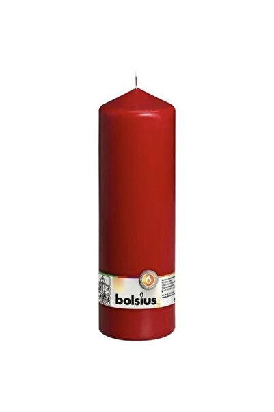 Bolsius Set 2 x Lumanare Stalp, Rosie, 250 x 78 mm,