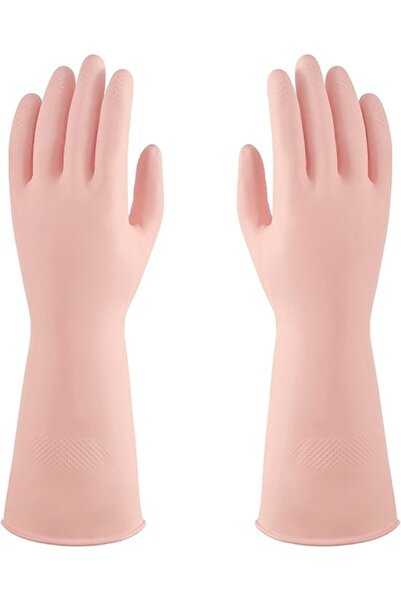 STARSTAR Pink kitchen rubber dishwashing gloves