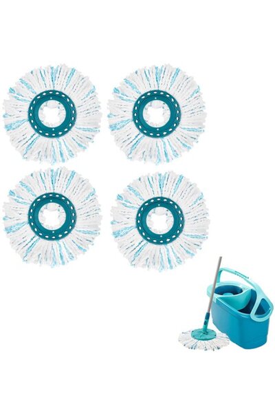 STARSTAR 4-piece rotating mop replacement pad (green)