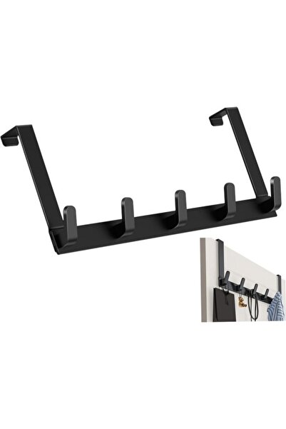 STARSTAR Sturdy door hook, 5 hooks, black