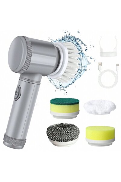 STARSTAR Portable electric cleaning brush with 5 rotating heads, rechargeable...