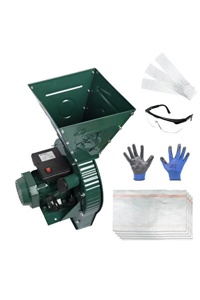 COBI SMART® Moara electrica cereale 2 in 1, 3.5 kW, 500 kg/h, verde, 4 site, ...