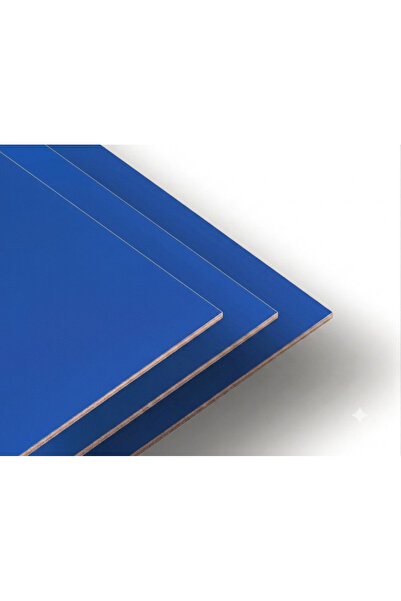 30x30 10 Adet 3mm Tek Yüz MAVİ MDF Plaka -Lazer Kesim ve Kazıma için İşlenebilir Arkalık Mdf