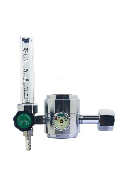 INTENSIV Reductor presiune silver AR/CO2 cu rotametru