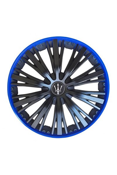 OEM Set 4 capace roti VELAR Pulse Blue, design Sport cu accente albastre, ABS...