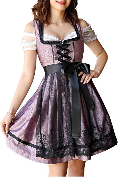 Dotail Hobrounn Traditional Bavarian Dress, Dirndl, midi, size M, bust 93 cm,...