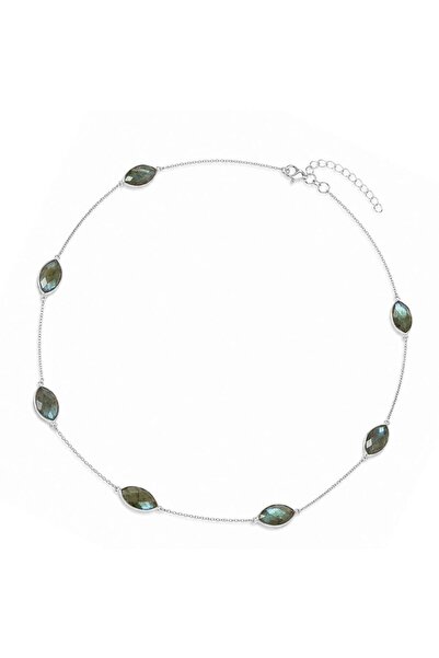craftmystic 925 silver necklace with faceted delica labradorite - protection ...
