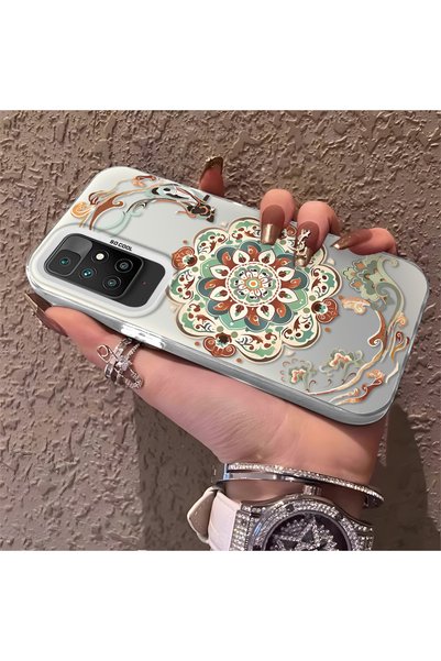 CHICASELUX Redmi 10 2022 Compatible Traditional Dunhuang Motif Silicone Phone...