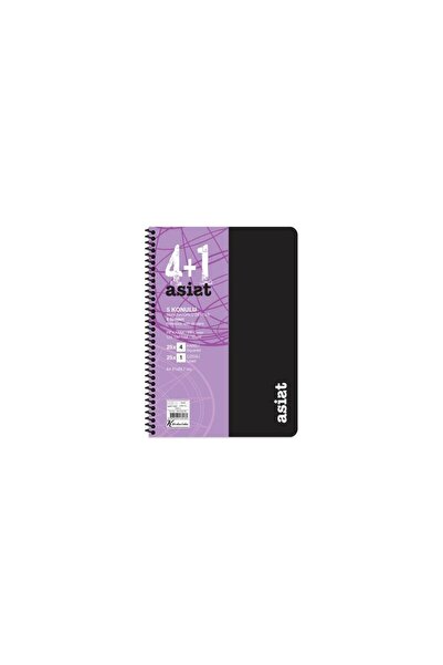 Faber Caiet Asist Sharp A4 4+1 x 25=125 cu copertă PP și marcaj.