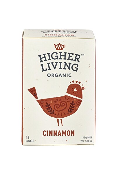 HIGHER LIVING Ceai de scorțișoară 15 plicuri bio, 33g