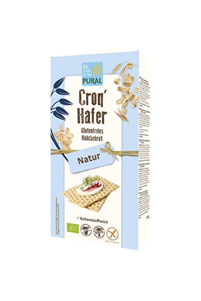 Pural Biscuiți de ovăz, fără gluten, bio, 160g