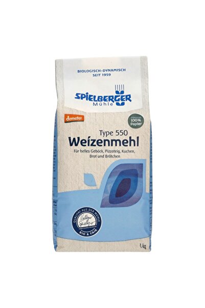 Spielberger Făină albă de grâu TIP 550 Demeter bio, 1kg