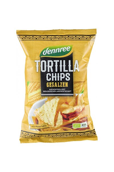 Dennree Chipsuri de tortilla sărate bio, 125g