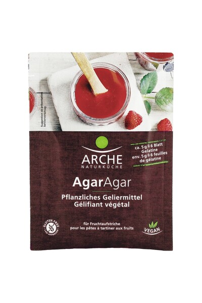 Arche Agar agar, fără gluten, bio, 30g