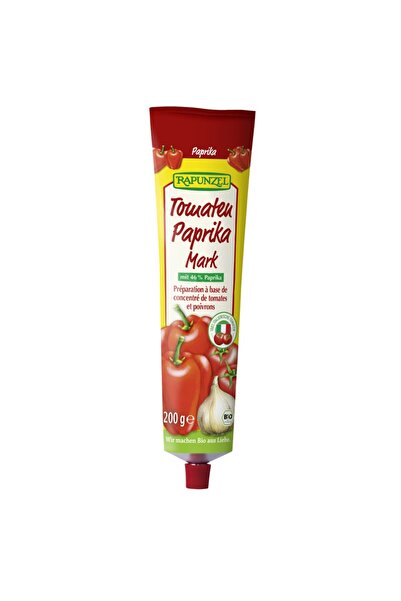 Rapunzel Pastă de roșii cu ardei, în tub bio, 200g