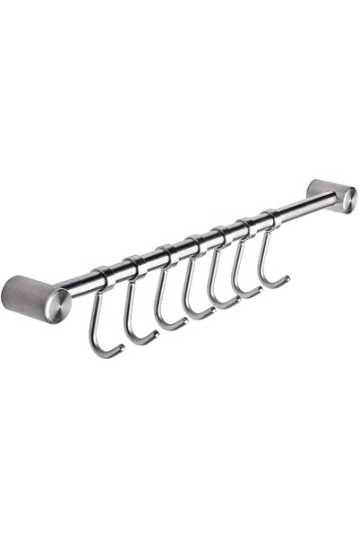 GENERAL 304 Stainless Steel Kitchen Utensil Racks with 7 Sliding Hooks Hanger...