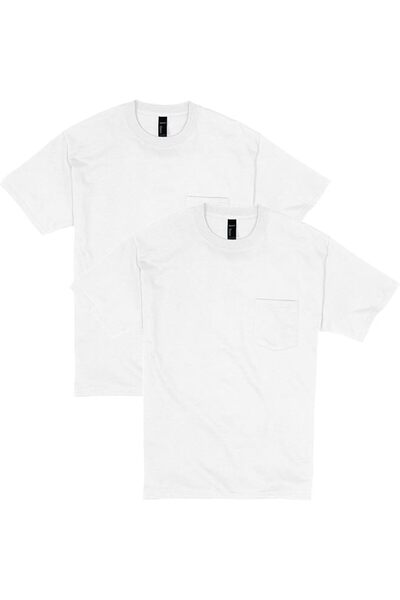 HANES تي شيرت رجالي (عبوة من قطعتين)