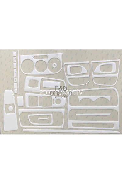 FD Damla Etiket Fiat Linea Dashboard Console Trim Front Chest Mahogany Finish...