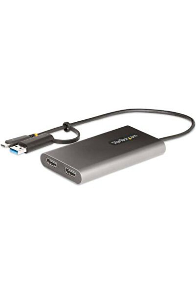 startech Μετατροπέας USB-C αρσενικό σε USB-C θηλυκό Γκρι 1 τεμάχιο S7797258