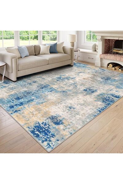 GENERAL Lahome Moroccan Area Rug - 2’x3’Washable Small Entryway Accent Distre...