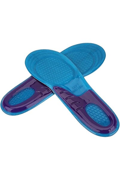 Demeras Sports Shoe Pads Unisex Silicone Insoles Soft Anti-Shock Pads Foot Pr...