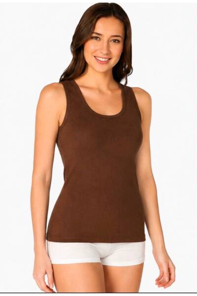 art of dress Women's Thick Strap Camisole Ribbed Cotton Undershirt