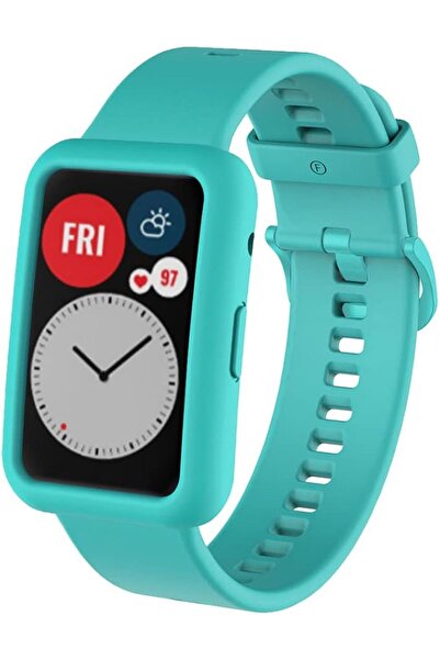 GENERAL Compatible with Huawei Watch Fit Silicone Smart Watch Strap + Protect...