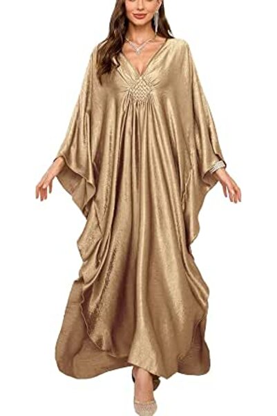 YouKD Women's Long Kaftan Maxi Dress Boho Swimsuit Beach Cover Up Robes One S...