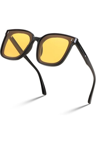 FEISEDY Women Oversized Vintage Polarized Sunglasses Square Trendy Classic Si...