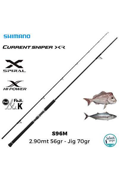 Shimano Currentsniper XR S96M 2.90mt 56gr - Jig 70gr (2P) Shore Jigging Kamış