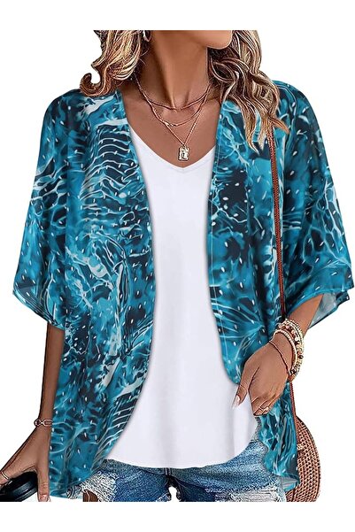 GENERAL Womens Kimono Beach Cover Up Chiffon Cardigan Floral Tops Loose Capes