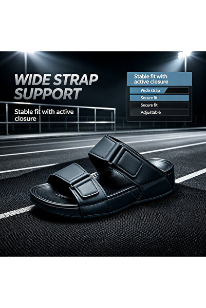 Dhiaa Walk Men's Leather Sandals Waterproof Easy to Clean - Unique Comfortabl...
