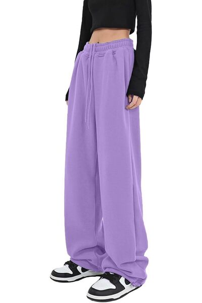 GENERAL Womens Wide Leg Sweatpants Casual Loose Yoga Pants Comfy Lounge Jogge...