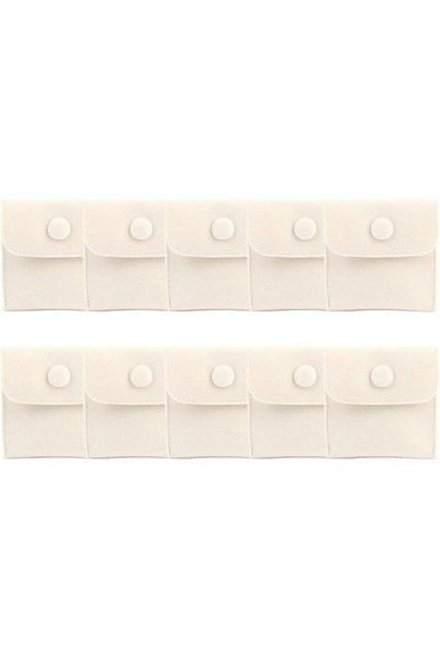 Hsiwto Pack of 10 Velvet Jewelry Pouch Storage Bags Portable Jewelry Gift Bag...
