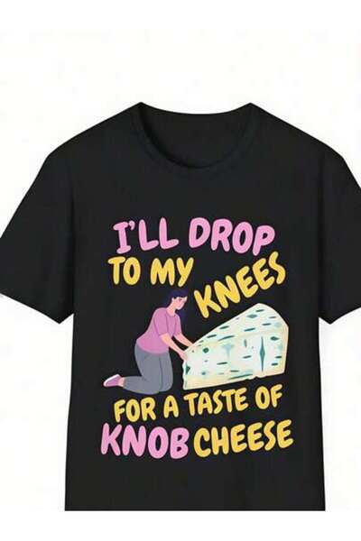 23ERVA Summer Outfit Women, Cheese Lover Funny Vintage T-Shirt, Loose And Bre...