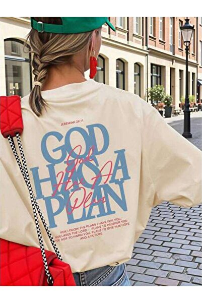 23ERVA Casual, Women's T-Shirt, God Has A Plan Bible Verse, Spring Summer, Gi...