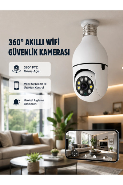 Epilons 360 Degree Rotating Smart Camera with Intelligent Light Sensor - Ptz,...