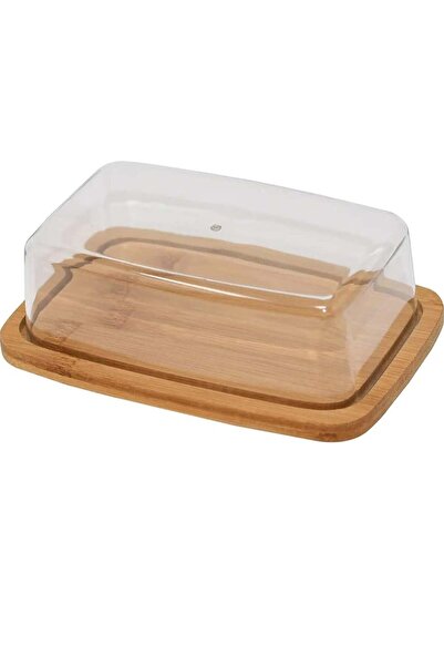 Arabest Bamboo Butter Dish with Domed Lid,Airtight Butter Storage,Countertop ...